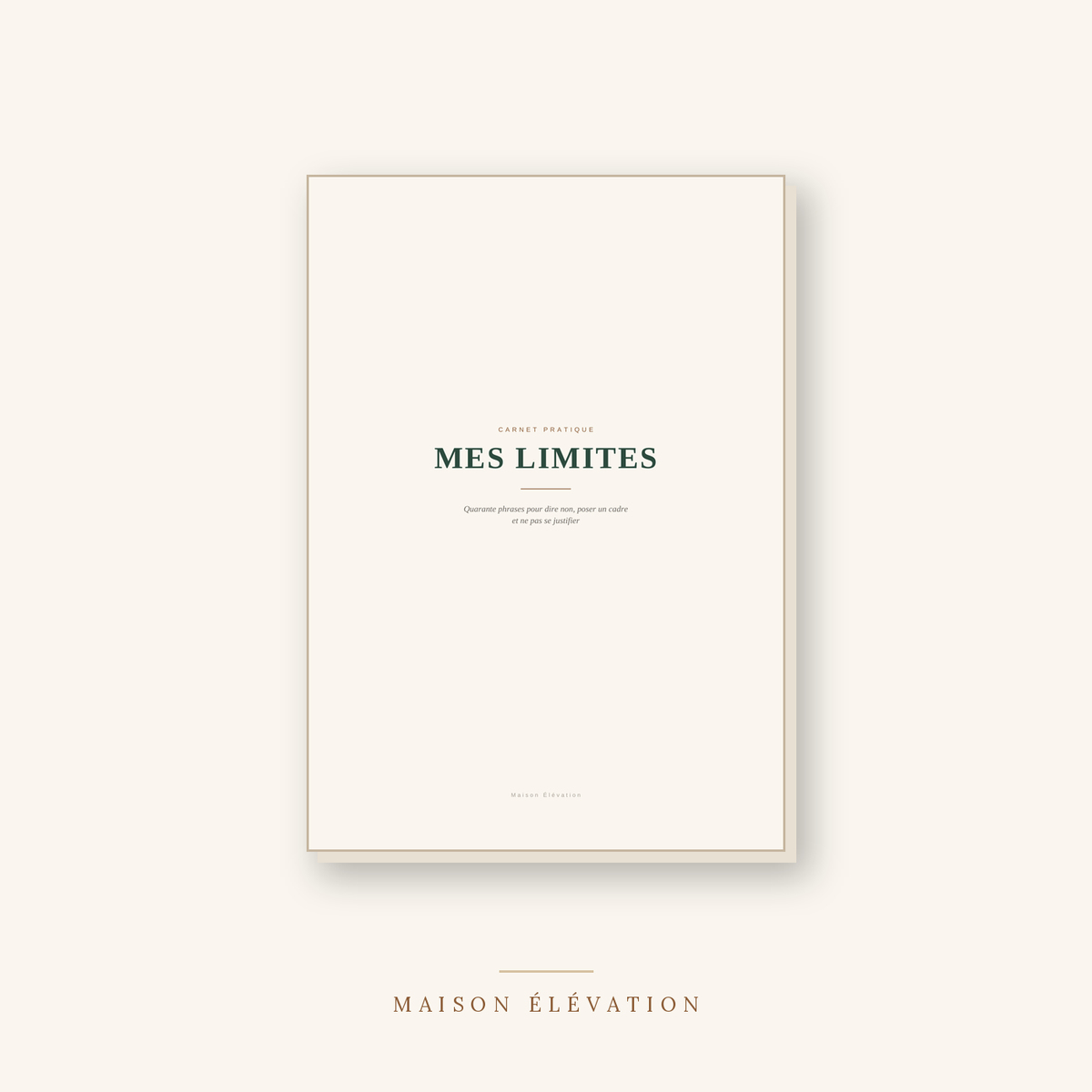 Le carnet des limites